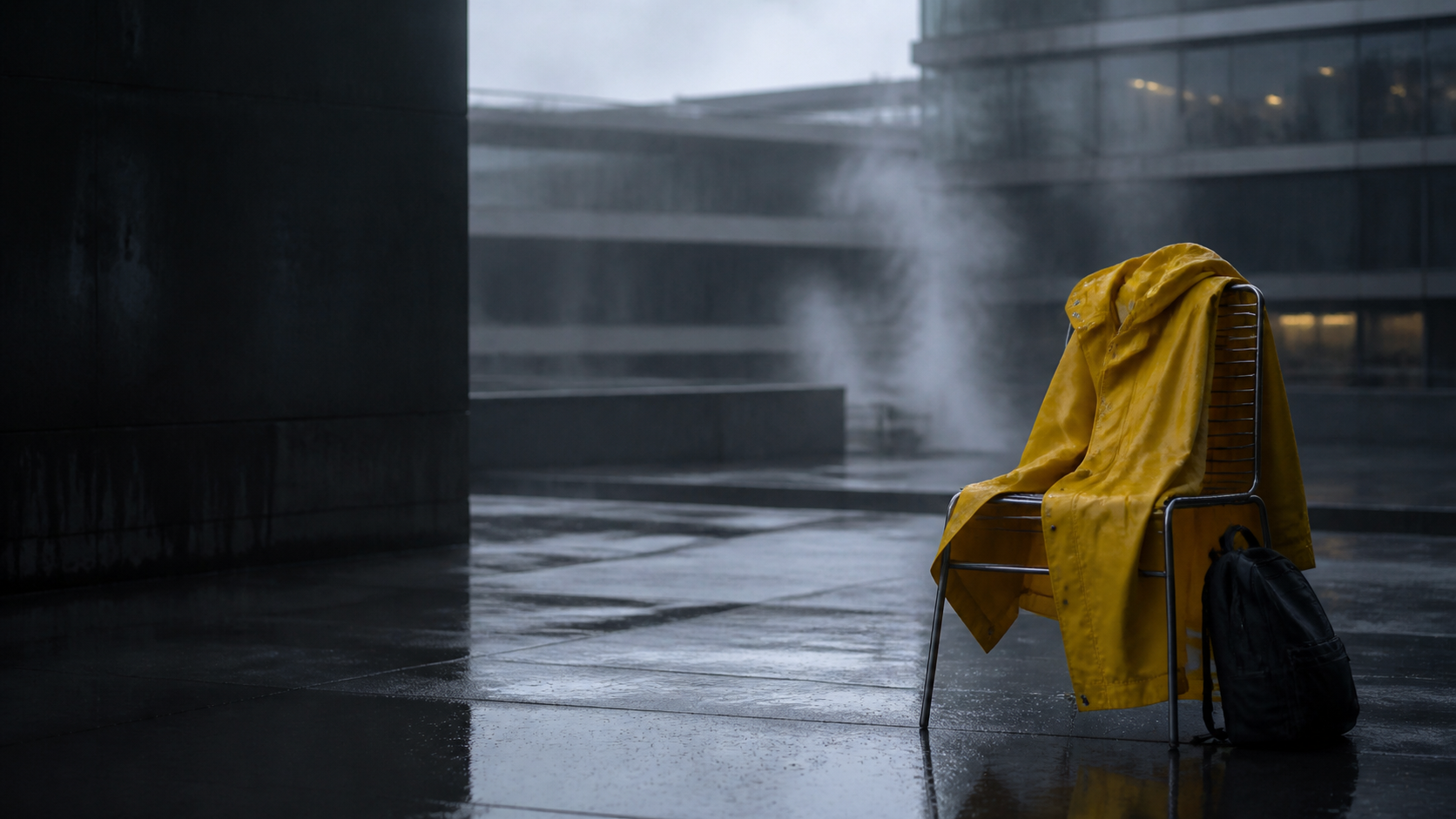Original yellow raincoat research visual